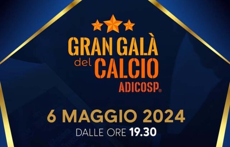 Napoli, premiato il segretario Vallefuoco al Gran Galà del Calcio Adicosp