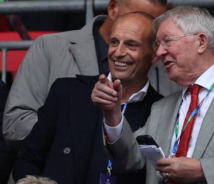 Allegri va al Manchester United? Ieri a Wembley era in tribuna con Ferguson