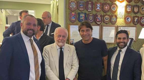 Conte e ADL a cena: prima foto insieme per allenatore e presidente
