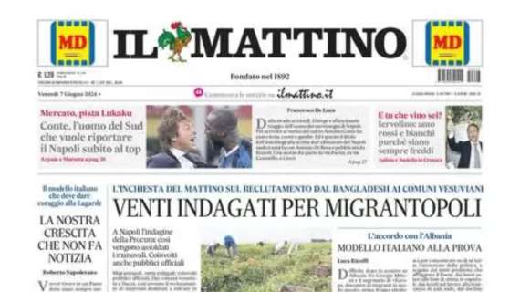 Il Mattino: “Conte, l’uomo del Sud che vuole riportare il Napoli subito al top”