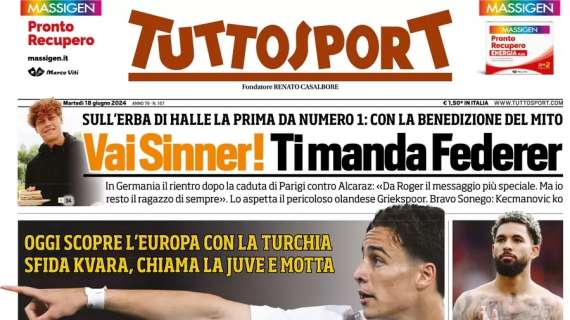 Tuttosport: “Brivido Yildiz. Sfida Kvara, chiama la Juve e Motta”