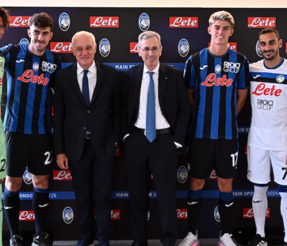 Acqua Lete sponsor dell’Atalanta, la scritta rossa non dipendeva dal Napoli