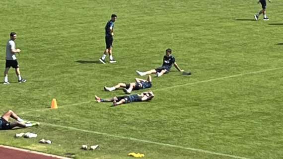 Altra seduta sfiancante a Dimaro: azzurri stanchissimi dopo i giri di campo