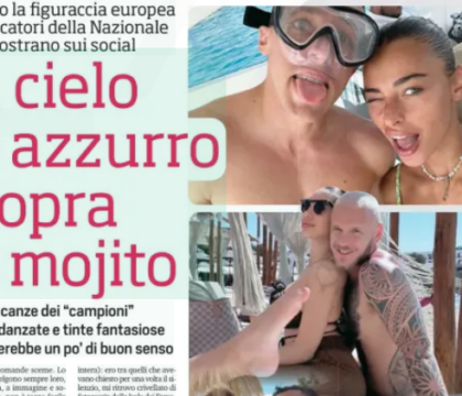Le foto in vacanza dei Nazionali, anche i bambini avrebbero capito che non era opportuno (Corsport)