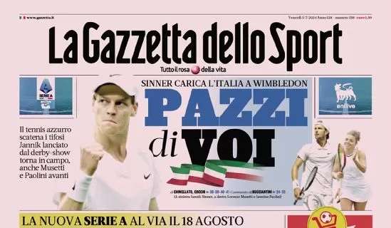 Gazzetta: “Serie A, partenza col Botto. Milan su Pavlovic”