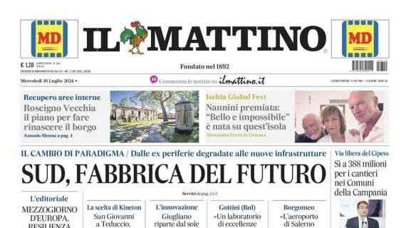 Il Mattino: “Napoli, energia Conte”