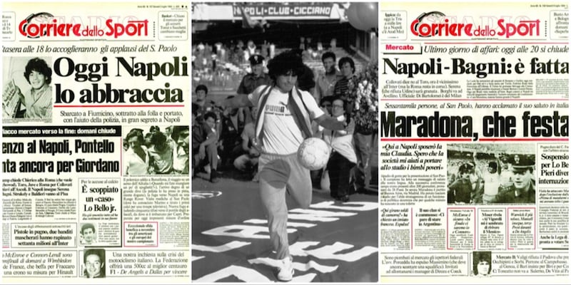 Maradona, quarant’anni fa l’arrivo a Napoli: fu subito amore