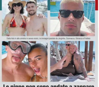 “Le pippe non sono andate a zappare”, Libero contro le foto in vacanza dei nazionali