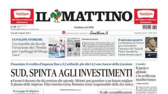 Il Mattino: “La fantasia di Neres per accedere l’attacco del Napoli. Piace Sanabria”