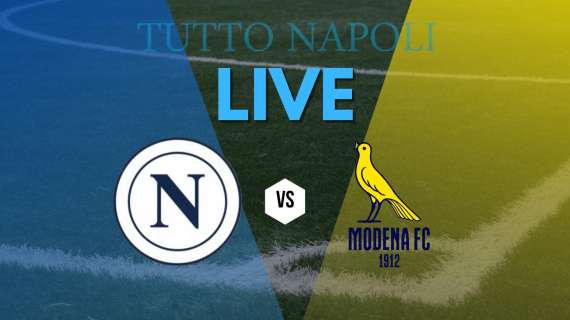 Napoli-Modena 0-0: forcing del Napoli, secondo tempo in corso