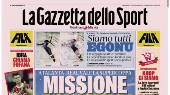 Gazzetta sul Napoli: “Pressing Conte, blitz per Lukaku e Gilmour”