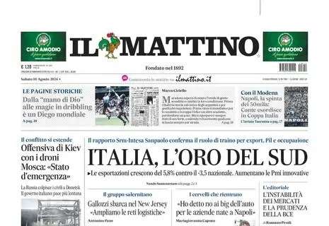 Il Mattino: “Napoli, la spinta dei 50mila: Conte esordisce in Coppa Italia”
