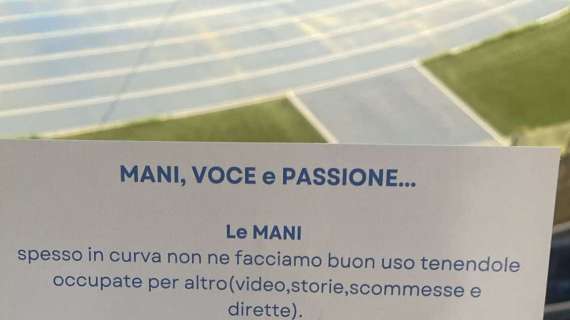 “Mani, voce e passione”, il messaggio delle curve per i tifosi al Maradona