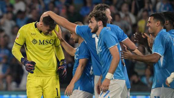 Meret-show, tra 7 e 8 sui quotidiani: “La vittoria è sua, due rigori parati ed evita il disastro”