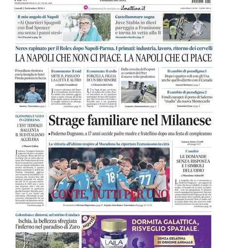 Conte, tutti per uno. Il Mattino: “La vittoria all’ultimo respiro ha riportato entusiasmo in città”