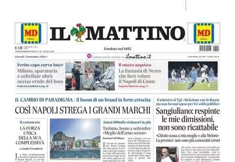 Il Mattino: “La fantasia di Neres che farà volare il Napoli di Conte”