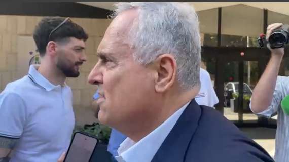 Lazio, Lotito: “Il nostro è un gruppo vero e forte, serve pazienza”