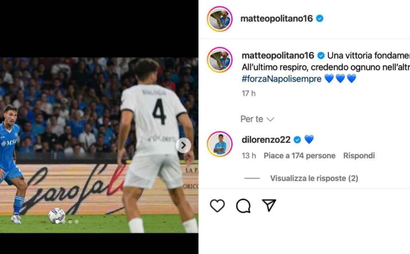 Politano via social: "Vittoria fondamentale all’ultimo respiro, credendo ognuno nell’altro" | FOTO