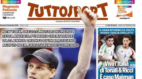 Tuttosport: “Viva l’Italia di Ricci e Tonali”
