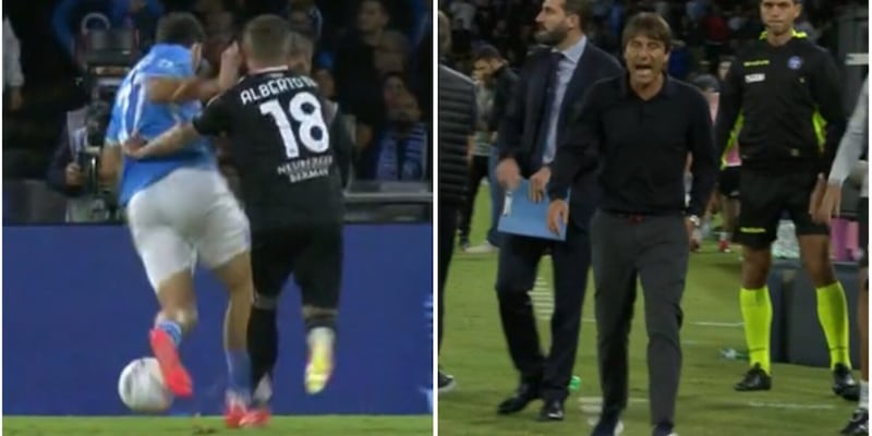 Furia Conte per il mancato rigore su Kvara: la frase sul Var urlata al quarto uomo