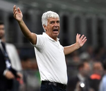 Gasperini, multa da 10mila euro per “gesto provocatorio nei confronti dei sostenitori del Bologna”