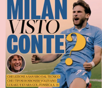 La Gazzetta ricorda al Milan lo sciagurato errore di non aver preso Conte