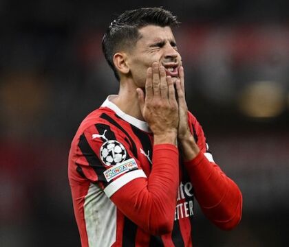 Milan-Napoli annullato il gol di Morata, si resta sullo 0-2