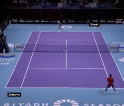 Tennis, in Arabia Saudita hanno abbassato le telecamere, ora la pallina si vede