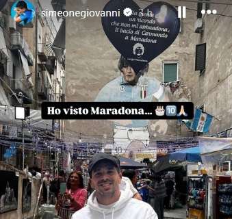 Anche il Cholito celebra Diego: “Ho visto Maradona” 