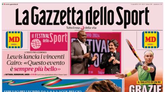 Gazzetta: “Il rosso frena l’Italia”