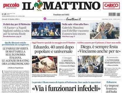 Il Mattino: “Diego, è sempre festa ‘Vinciamo anche per te'”
