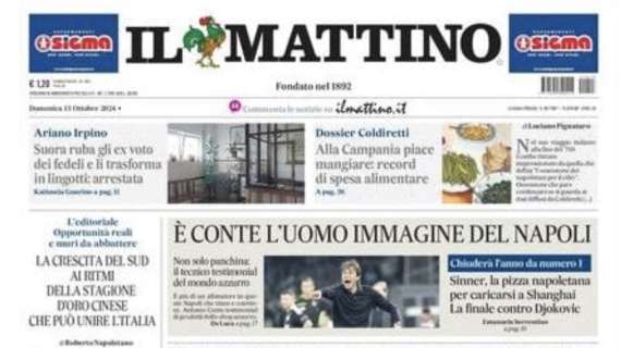 Il Mattino: “È Conte l’uomo immagine del Napoli”