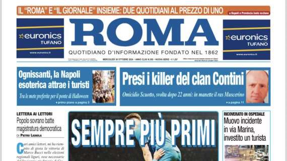Il Roma: “Sempre più primi”