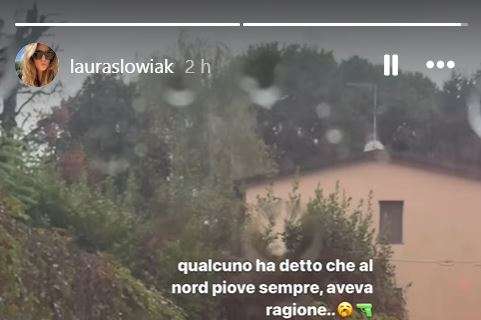 Lady Zielinski e la pioggia di Milano: “Al nord piove sempre, avevano ragione”