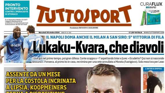 Tuttosport: “Lukaku-Kvara, che diavoli”
