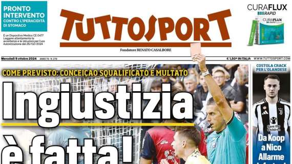Tuttosport insiste e si indigna per la squalifica a Conceicao: “Ingiustizia è fatta!”