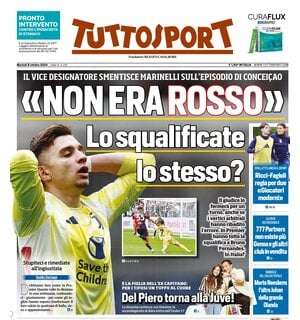 Tuttosport su Conceicao: “Non era rosso’. Lo squalificate lo stesso?”