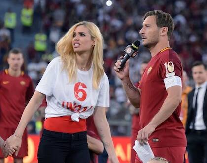 Ilary denuncia Totti: «Ha lasciato sola nostra figlia a casa»
