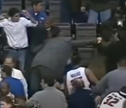 Quando 20 anni fa i campioni Nba salirono in tribuna a picchiare gli spettatori (il sogno di tutti i giocatori)
