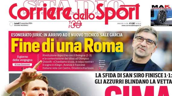 Corriere dello Sport: “Cima Conte. Il Napoli ferma l’Inter e Antonio attacca il Var”