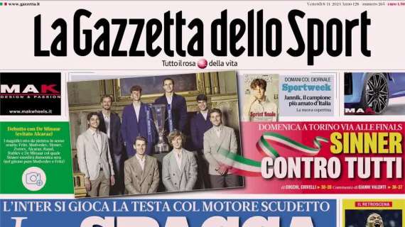 Gazzetta apre con Barella: “Lo Spacca Napoli”