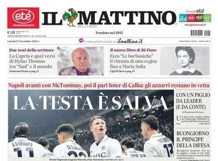 Il Mattino: “La testa è salva”