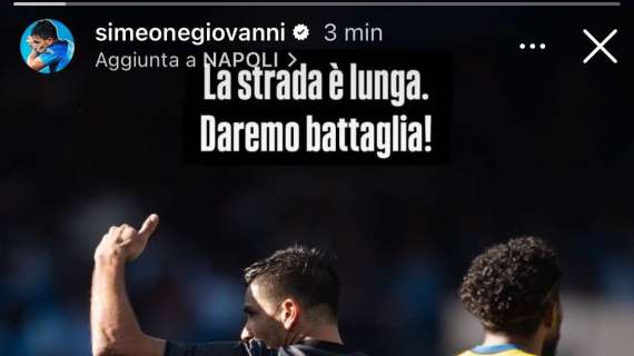Simeone suona la carica: “La strada è lunga. Daremo battaglia!”