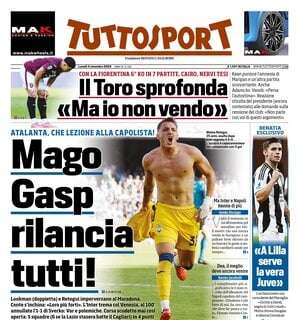 Tuttosport: “Mago Gasp rilancia tutti!” 