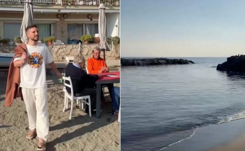 Dries Mertens torna a Napoli e si gode subito il mare partenopeo | VIDEO