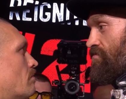 Fury e Usyk si sono guardati negli occhi, in silenzio, per 11 minuti (senza ridere)