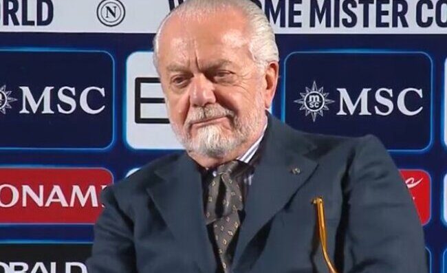 Conte: “Mi aspetto un Napoli più forte”. La “risposta” di De Laurentiis