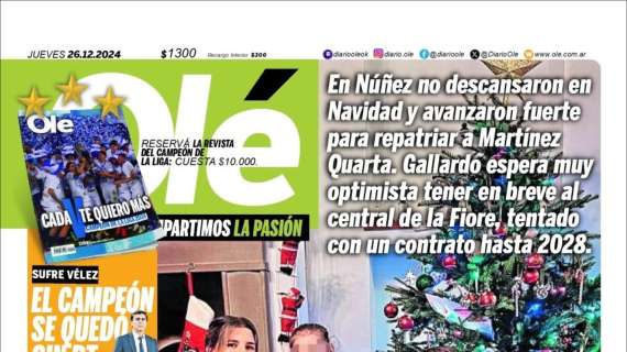 Niente Napoli, Martinez Quarta verso il ritorno al River. Dall’Argentina: “Chin chino!”