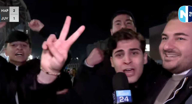 DIRETTA VIDEO – Napoli-Juventus 2-1: post-partita LIVE con i tifosi allo stadio Maradona