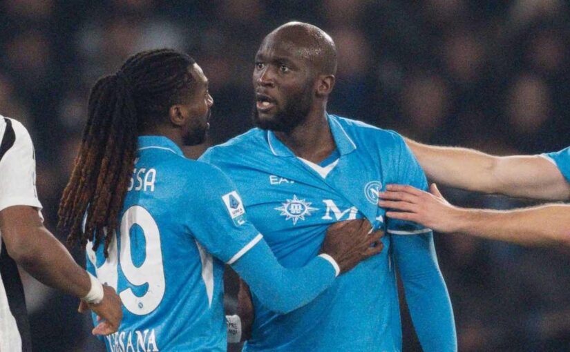 Il gesto di Lukaku dopo il momentaneo rompete le righe a Castel Volturno